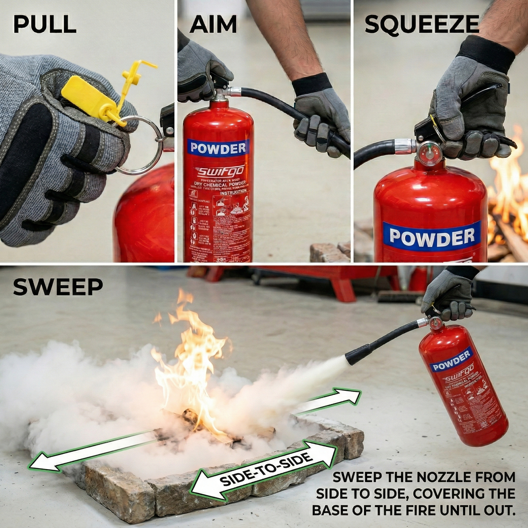 Swifgo ABC Dry Powder Fire Extinguisher - 6 kg - Image 4