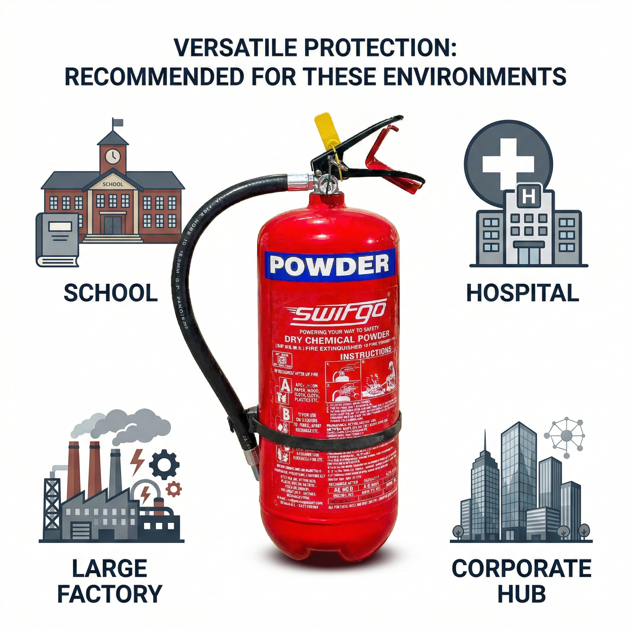 Swifgo ABC Dry Powder Fire Extinguisher - 6 kg - Image 5