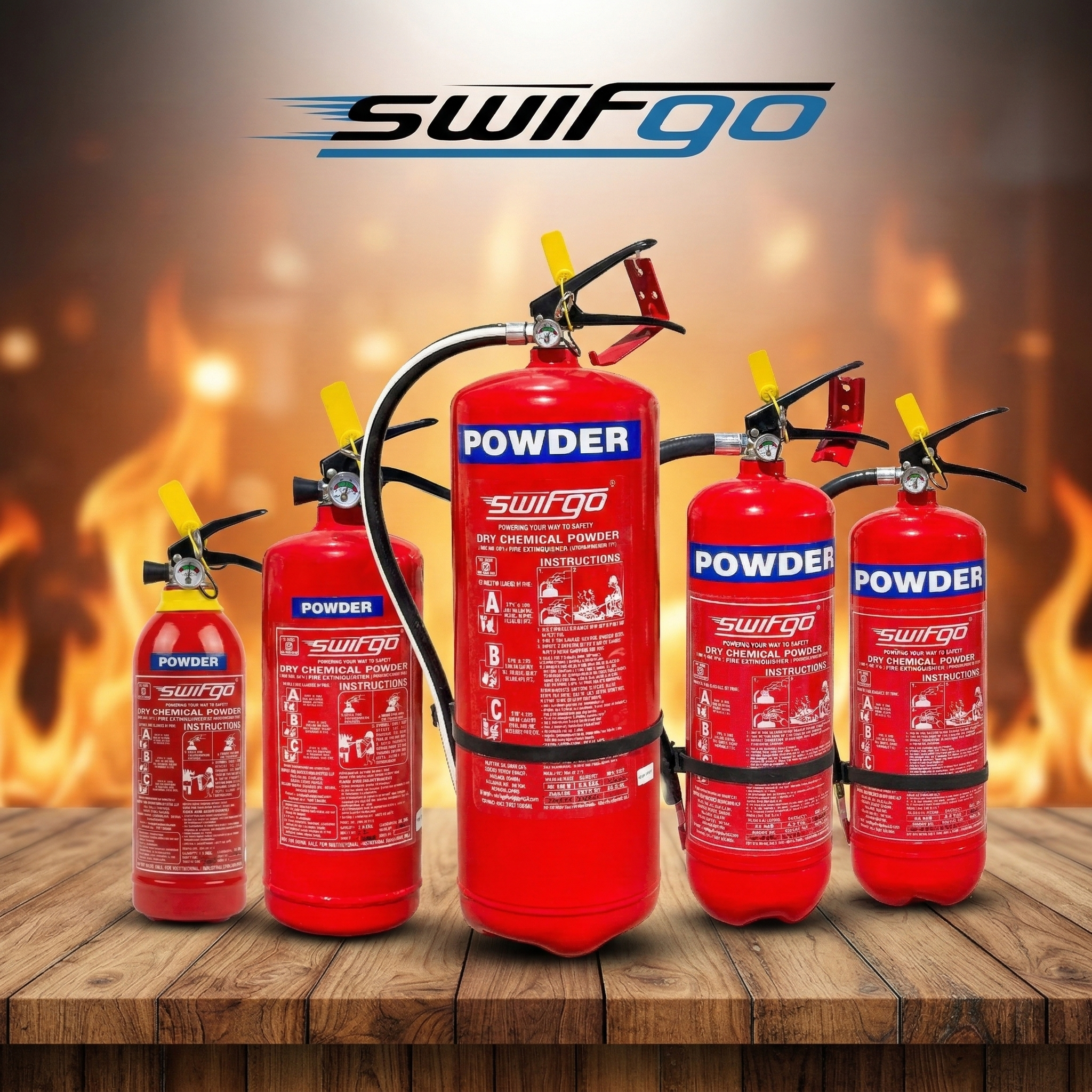 Swifgo ABC Dry Powder Fire Extinguisher - 6 kg - Image 6
